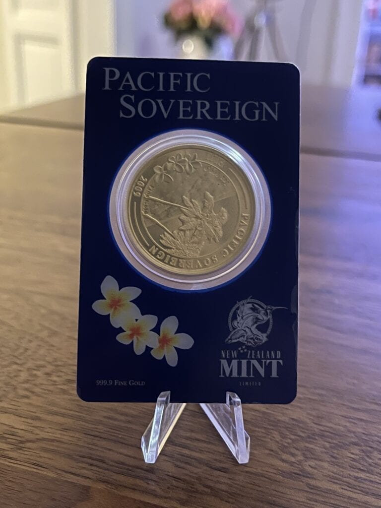 Золотая монета Фиджи 1 унция Pacific Sovereign Gold 2009, аверс