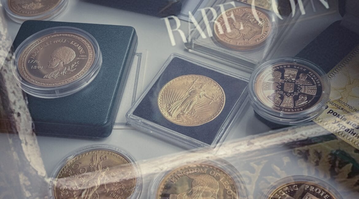Collection of gold coins Rarecoin Wiesbaden