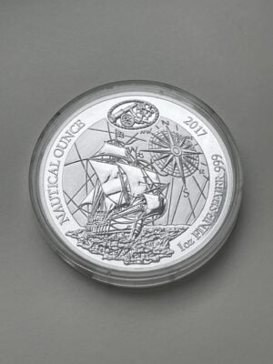 Серебряная монета Морская Руанда 2017 Санта-Мария 1 унция Серебряная монета Морская Руанда 2017 Санта-Мария 1 унция
