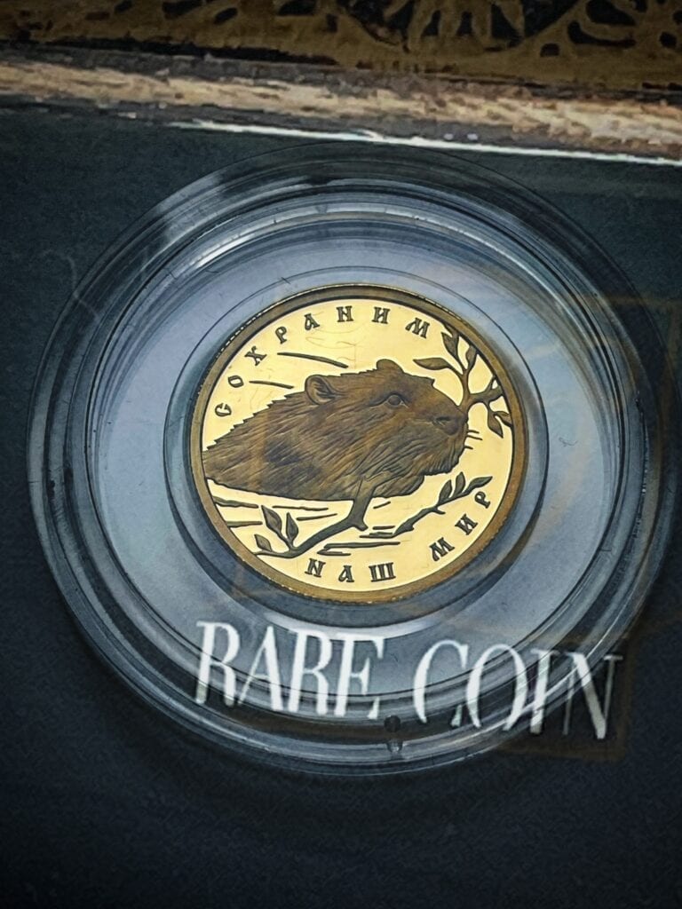 Gold coin Beaver 2008 Russia