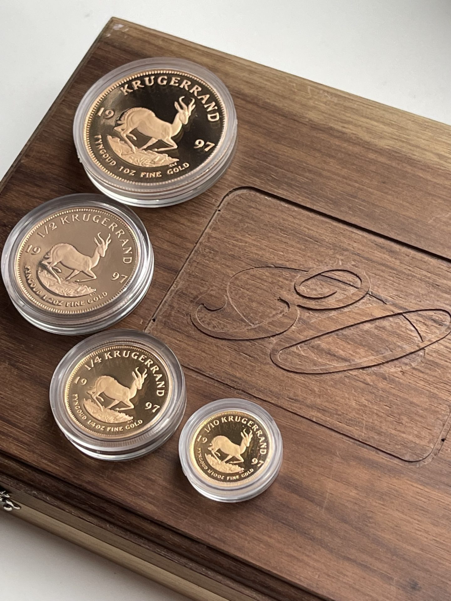 克鲁格兰1997 证明套装4 硬币30 周年