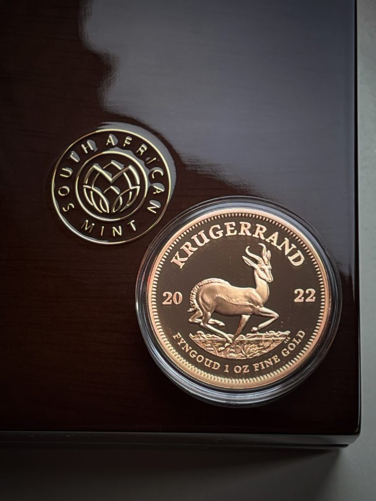 Pièce d'or Krugerrand 2022 épreuve numismatique de 1 once