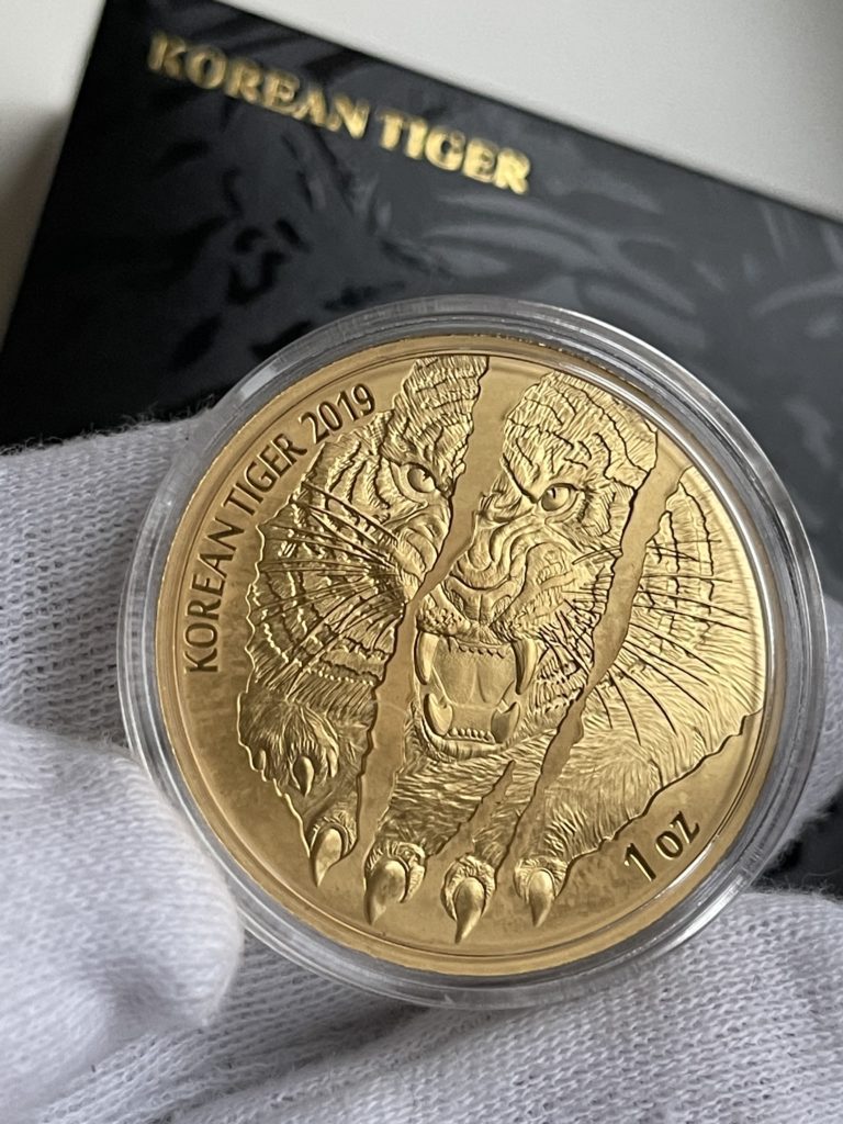 韩国 – 韩国虎 2019 – 1盎司黄金