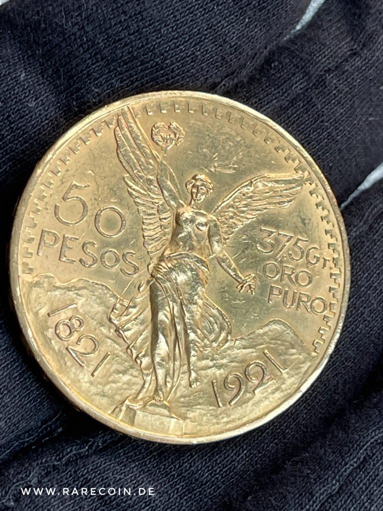 50 pesos centenario 1921 México