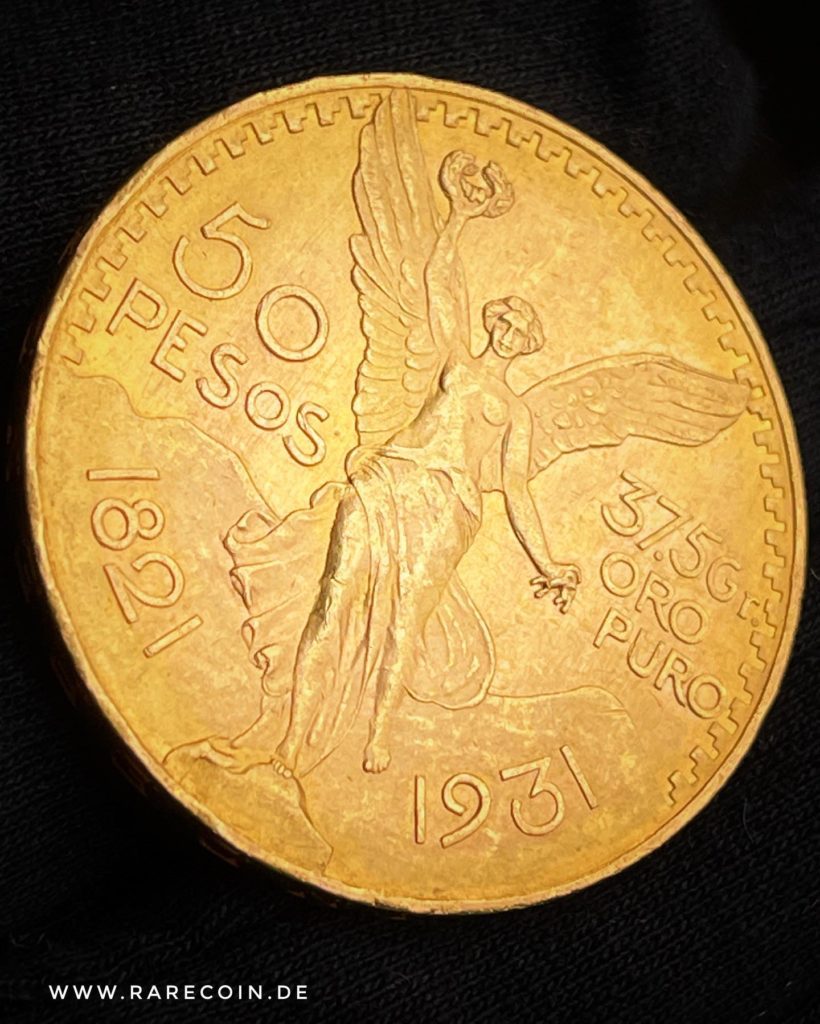 50 pesos centenario 1931 Mexico