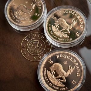 Krugerrand Vintage 3 Value Set 3oz 1967 2016 2017 50 Ans Anniversaire