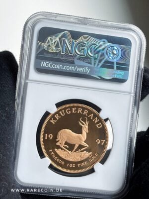 克鲁格兰德-1997-1盎司-NGC-pf70ucam_2 克鲁格兰 1997 1oz 精铸 NGC PF70 超级客串