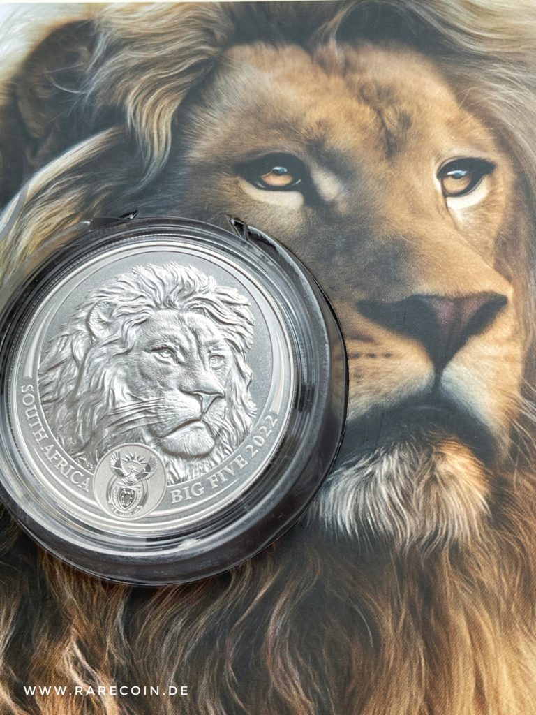 Big Five Lion 2022 1 once d'argent