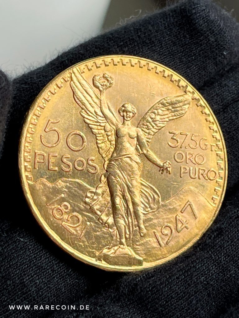 50 pesos centenario 1947 Mexico