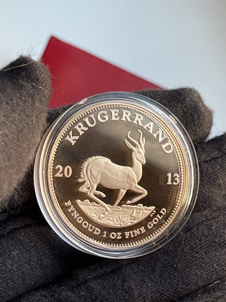 Pièce d'or de qualité épreuve numismatique Krugerrand 2013 de 1 once