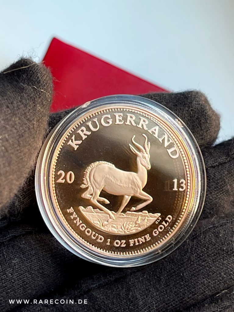 Pièce d'or de qualité épreuve numismatique Krugerrand 2013 de 1 once