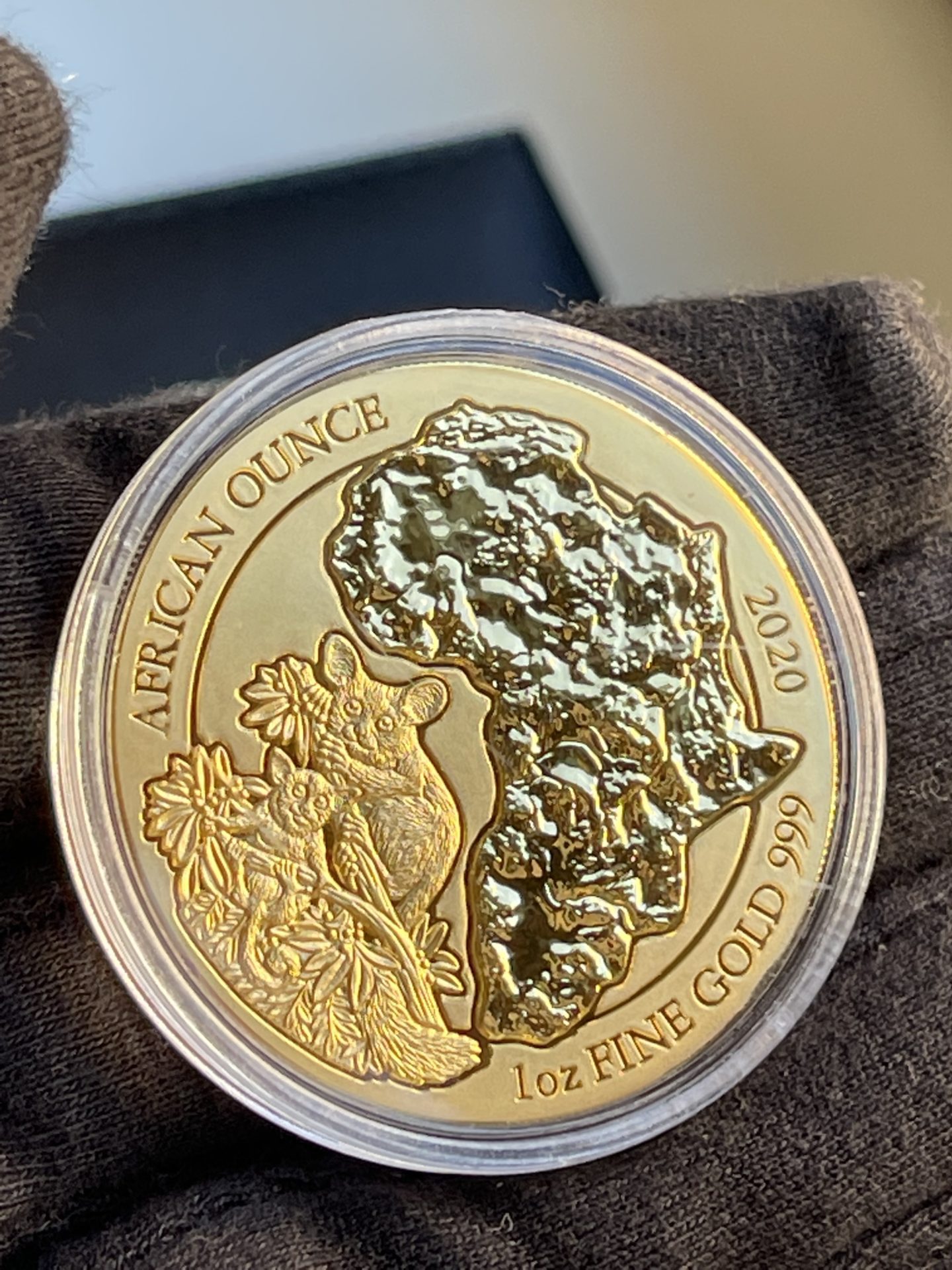 Ruanda 1oz Gold Bushbaby Galagos 2021