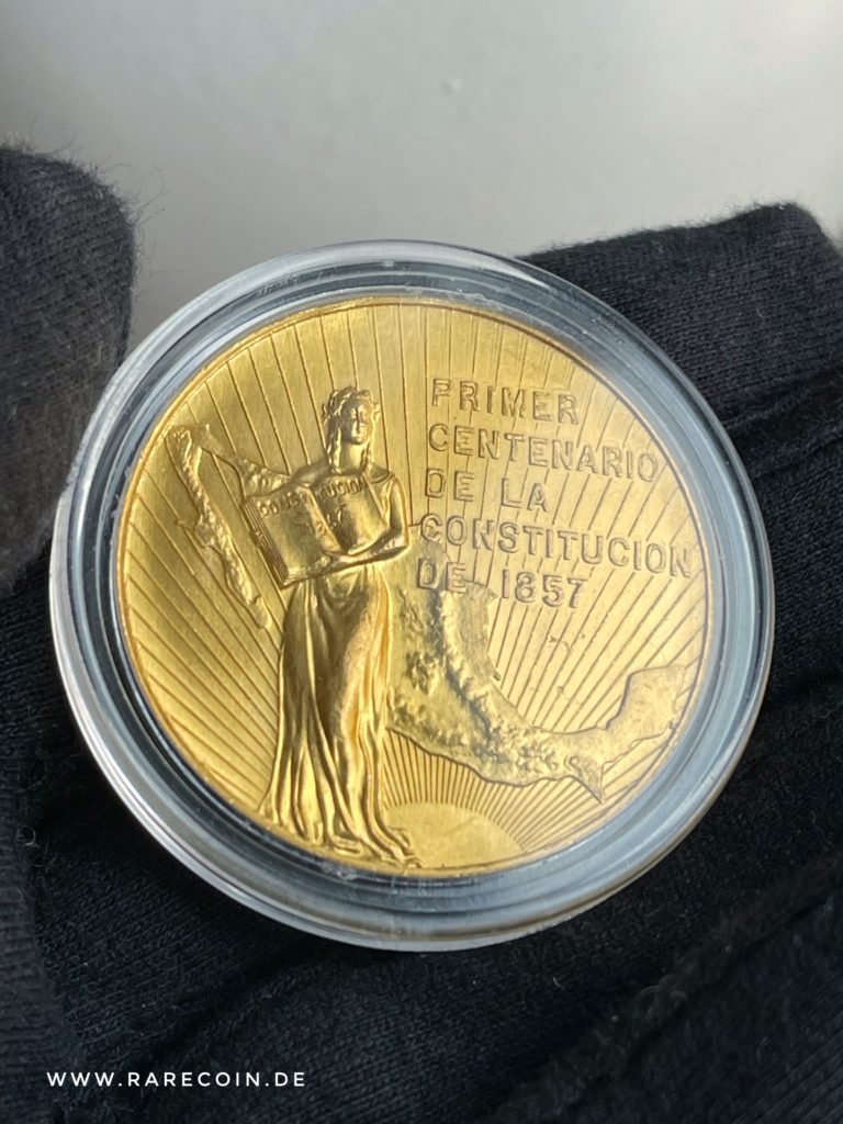 Столетие Мексики 1957 Золотая медаль Centenario