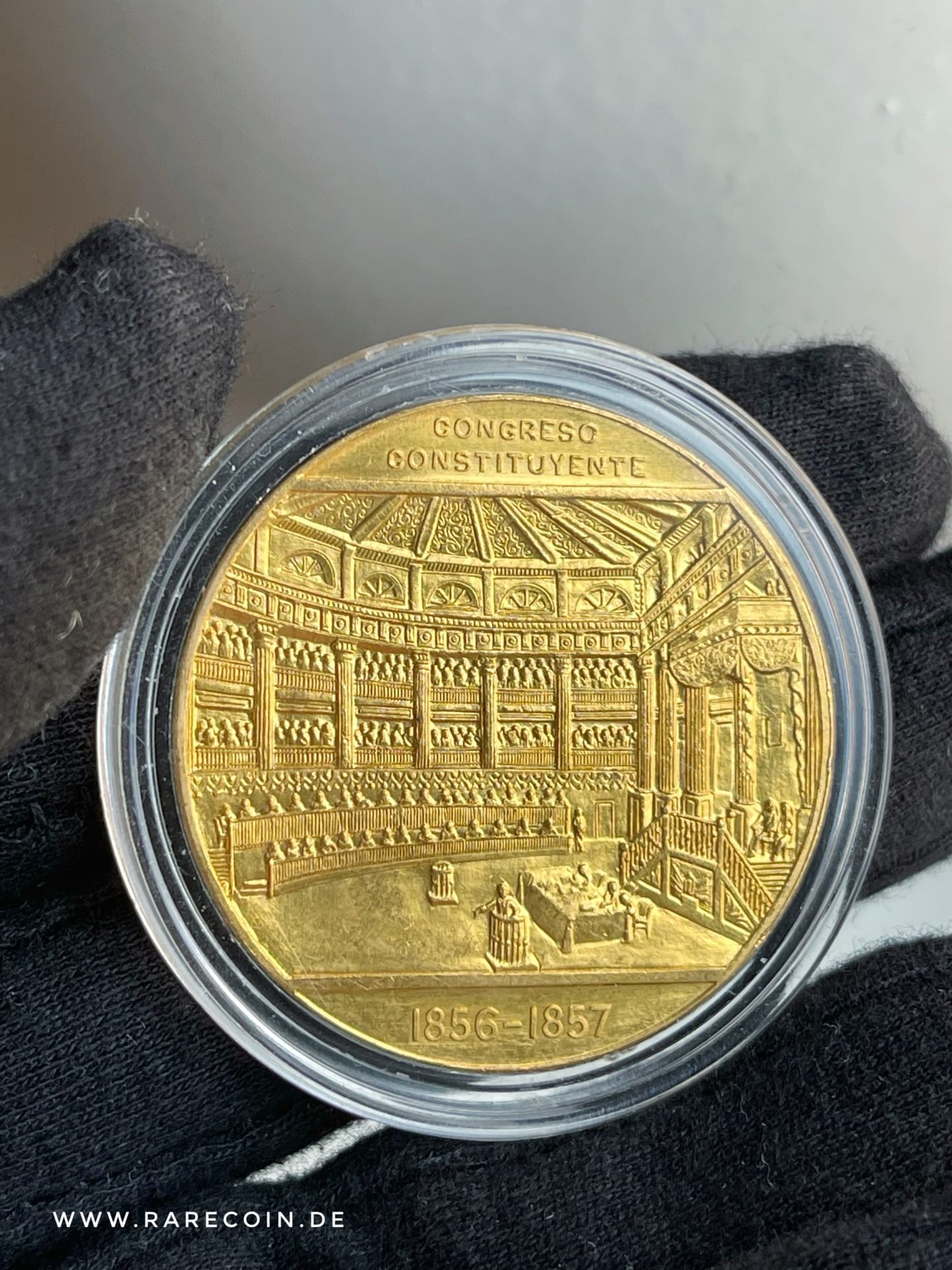 Mexiko Centennial 1957 Centenario Goldmedaille