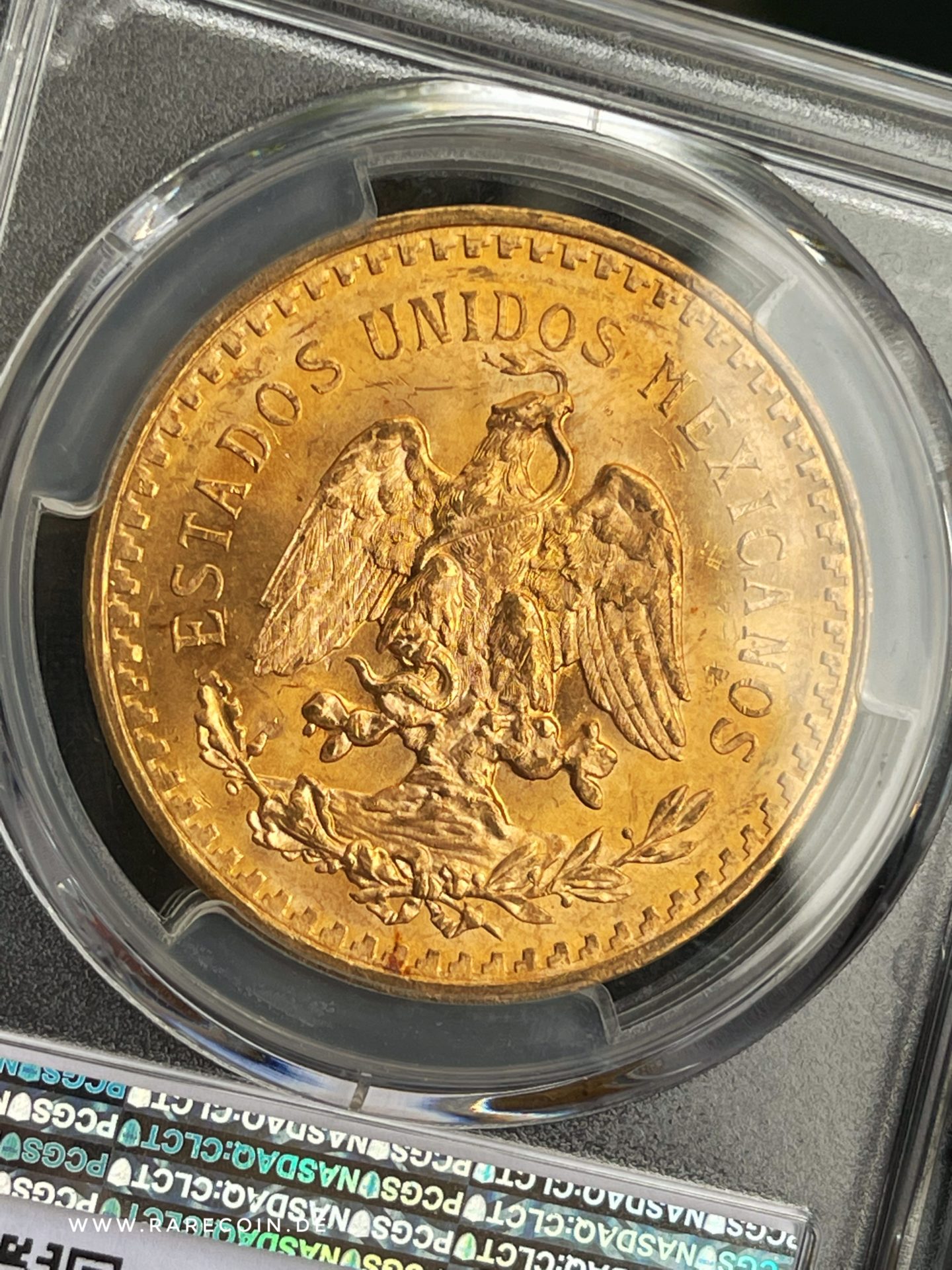 Mexico Centenario 50 Pesos 1.2 Oz 1943 PCGS MS64