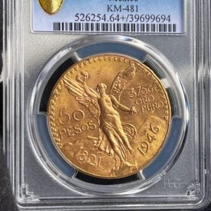 50 Pesos 1946 Centenario Gold