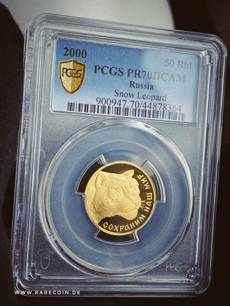 50 Rubel Schneeleopard 2000