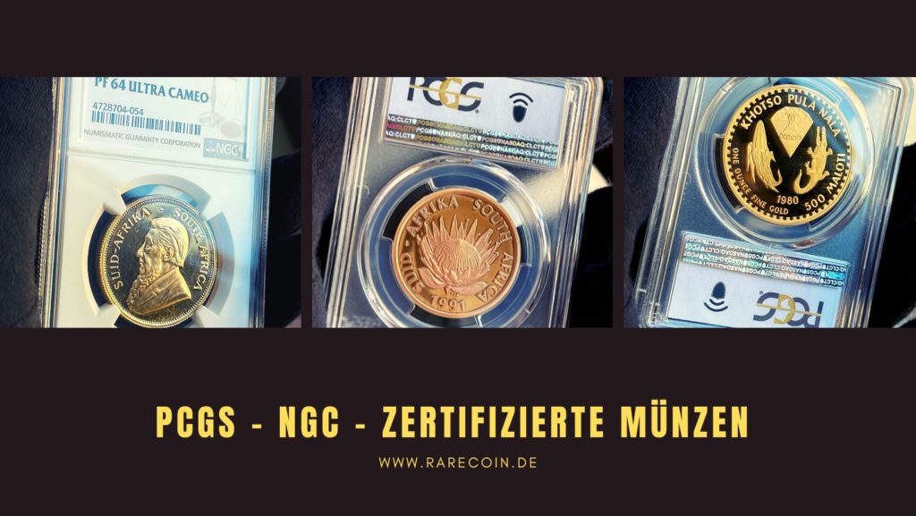 PCGS NGC Zertifizierte Münzen