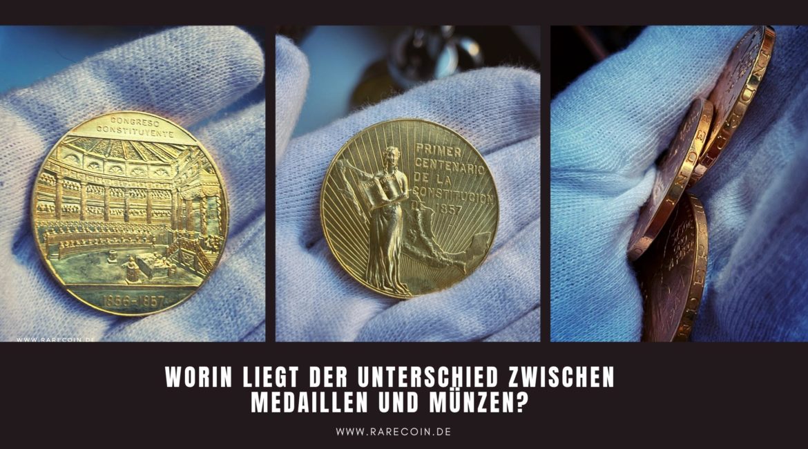 Unterschied zwischen Münzen Medaillen