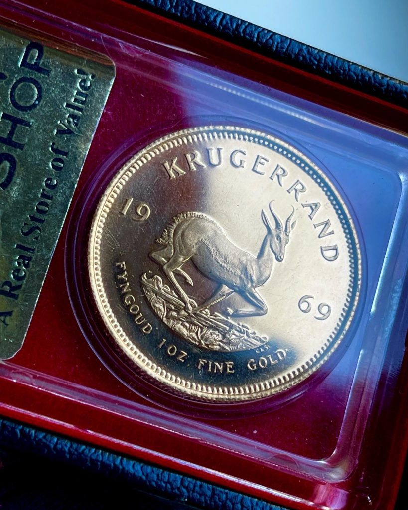 Moneta d'oro Krugerrand 1969