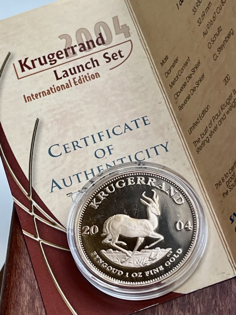 Conjunto de lanzamiento de Krugerrand 2004