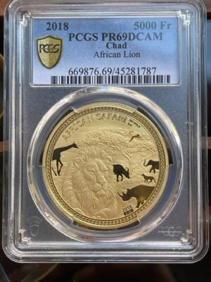 非洲狩猎狮2018 PCGS PR69 DCAM
