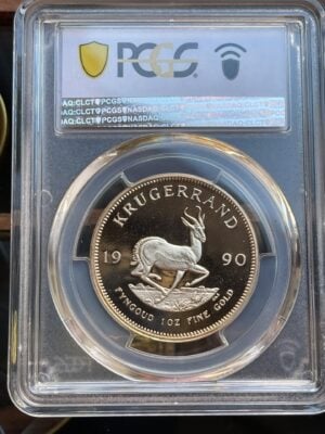 克鲁格兰德-1990-1盎司-Proof-PCGS-pr69dcam_6 克鲁格兰1990年PF69 DCAM