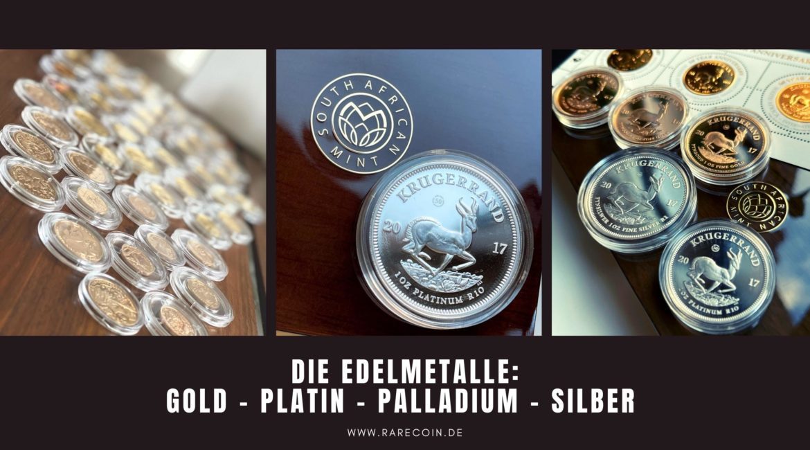 Edelmetalle Gold Silber Platin Palladium
