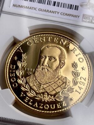 古巴 100比索 1991 迭戈·委拉斯开兹 NGC PF68 UCAM