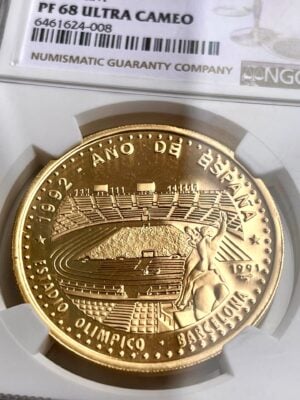 Cuba 100 Pesos 1991 Estadio Juegos Olímpicos Barcelona