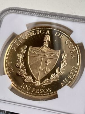 古巴-100-比索-1992-巴托洛梅-德拉斯-卡萨斯-NGC-PF68-ucam_3 古巴 100比索 1992 巴托洛梅·德拉斯卡萨斯 NGC PF68 UCAM