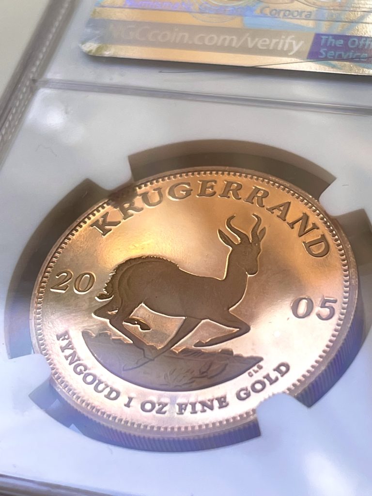 Krugerrand 2005 épreuve numismatique 1 once d'or