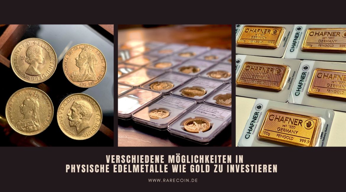 Различные способы инвестирования в физические драгоценные металлы, такие как золото