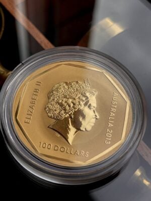 澳大利亚-Kangoroo-路标-2013-1盎司-gold_5 澳大利亚袋鼠路标 2013 1盎司金色