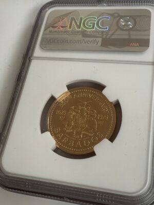 巴巴多斯-1975-$100-橄榄花-NGC-PF68-ucam_4 巴巴多斯 1975 年 100 美元橄榄花 ngc pf68 ucam