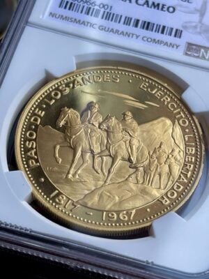 智利 – 圣马丁海峡 – 200比索 – 1968年 – NGC PF64 超级客串