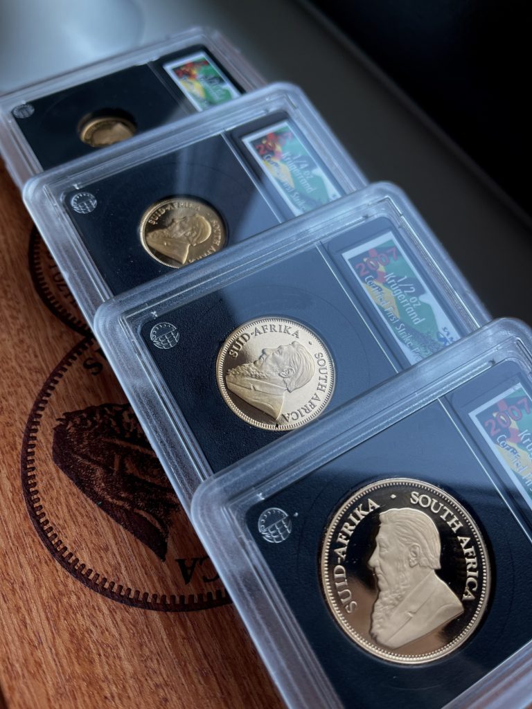 克鲁格兰2007年首次打击套装证明金币4枚硬币