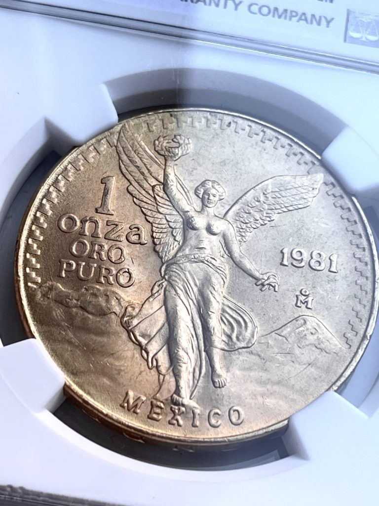 México Libertad 1981 1oz NGC MS66