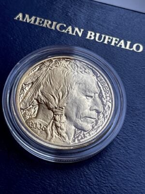 Moneta d'oro da 1 oncia, edizione Proof, USA American Buffalo 2006