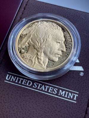 Moneta d'oro da 1 oncia, modello Proof, USA American Buffalo 2010