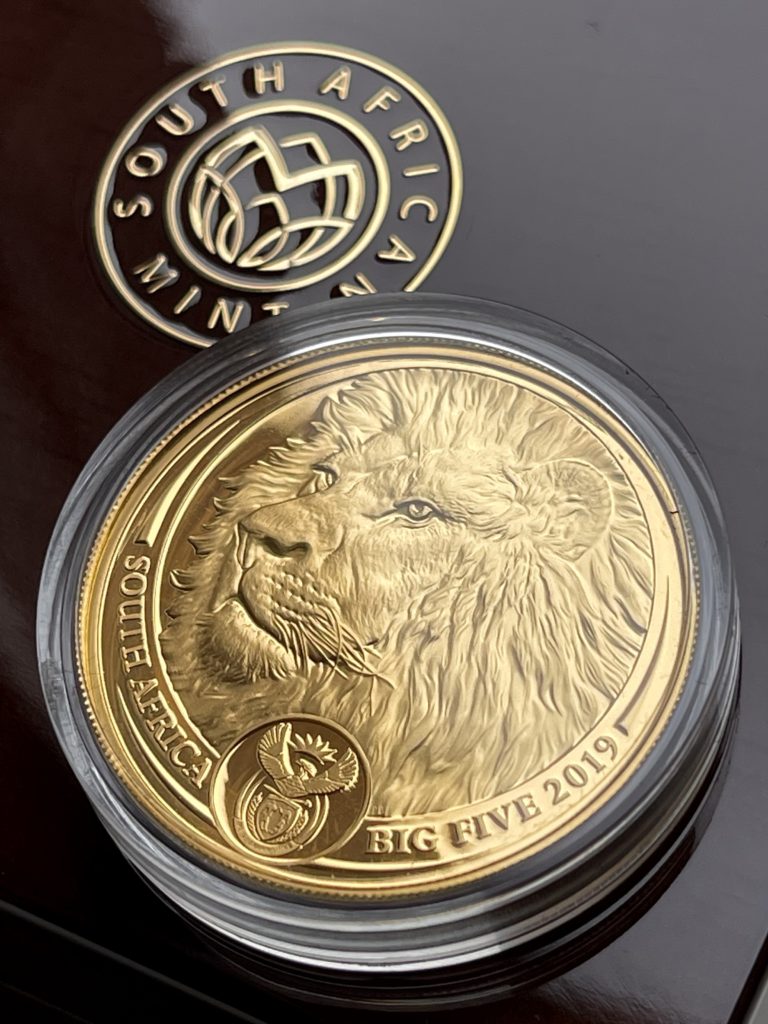 Big Five Lion 2019 1 oz d'oro