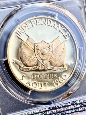 100法郎-尼日尔-1960-独立-PCGS-PR66-cam_4 100 法郎 尼日尔 1960 独立 PCGS PR66CAM