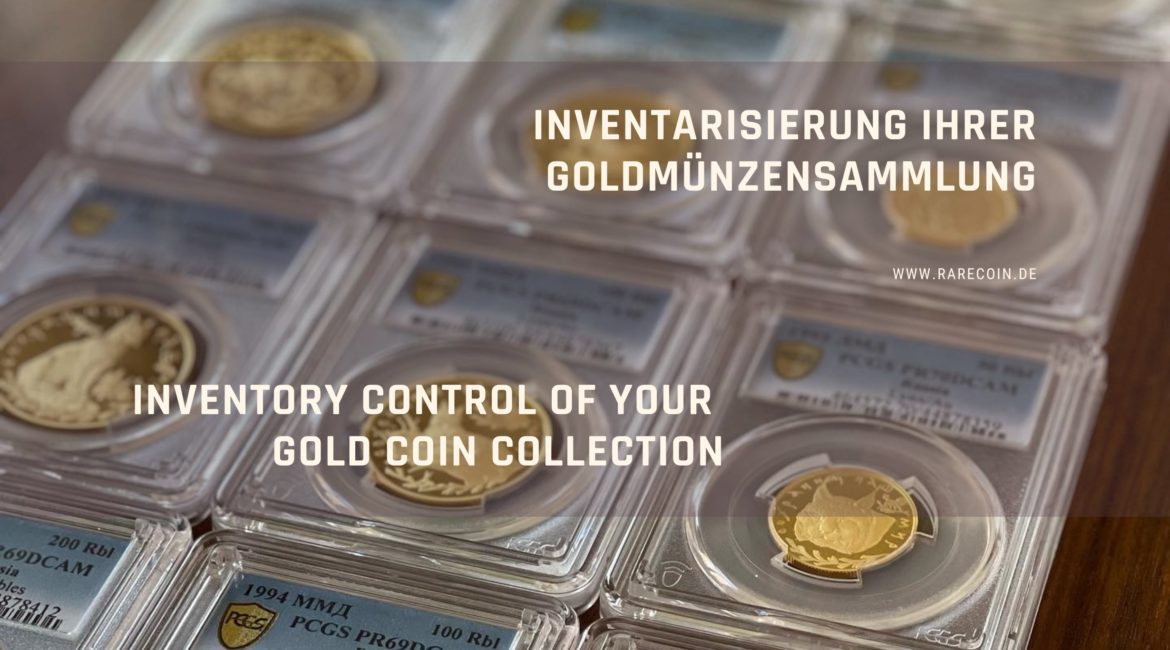 Inventario della tua collezione di monete d'oro