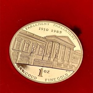 Serie commemorativa in oro a prova di 1 oz del parlamento del 1985