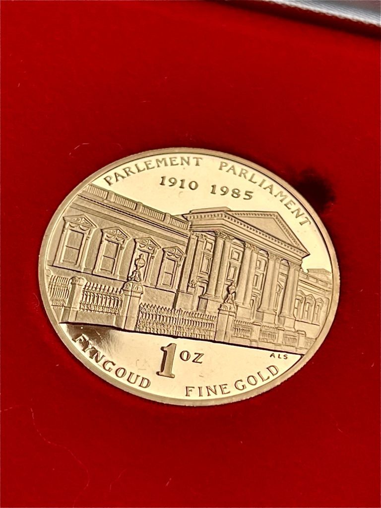 1985年议会1盎司精铸金纪念系列