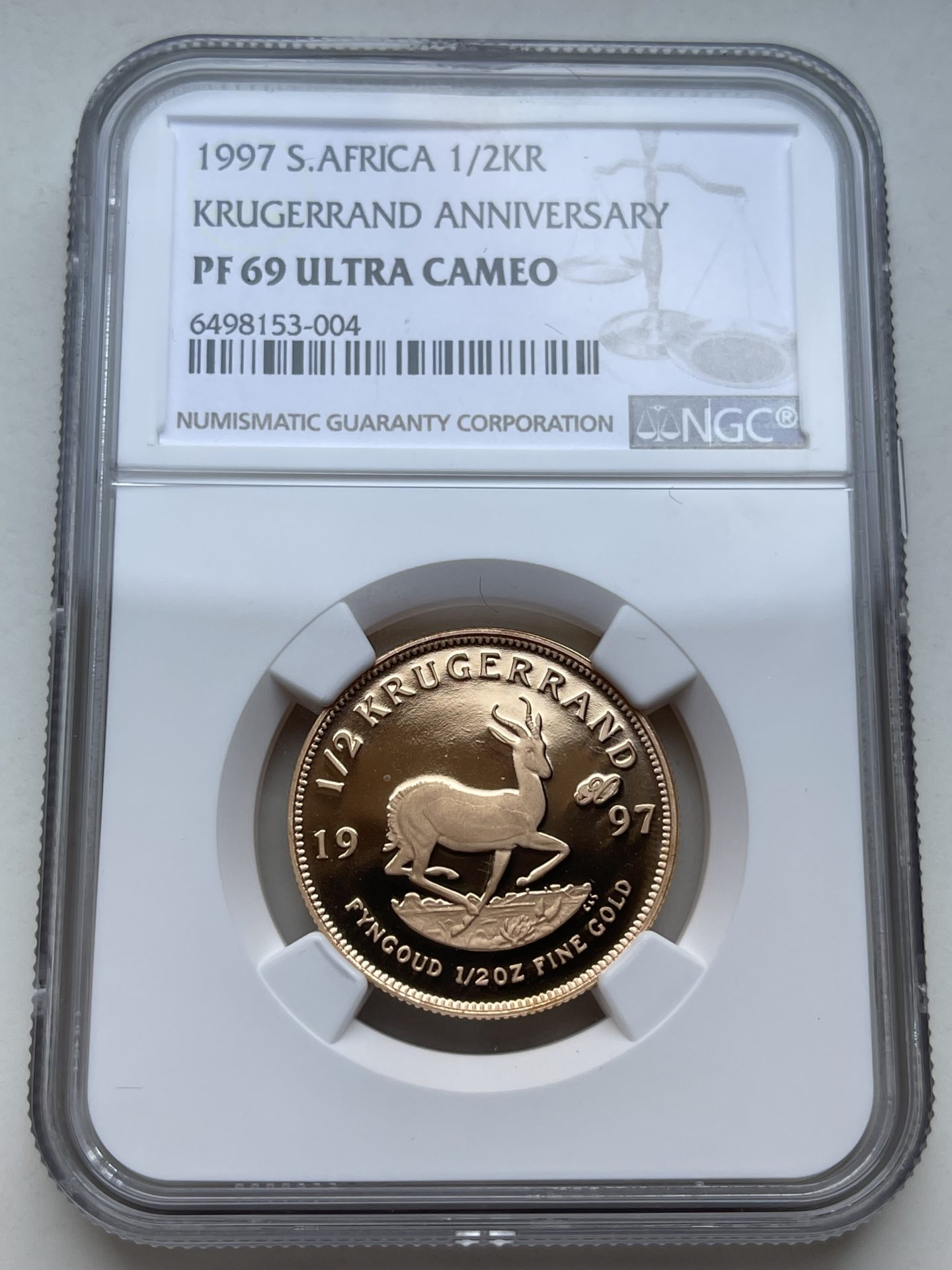 Krugerrand 1997 30th anniversary mintmark edition set NGC