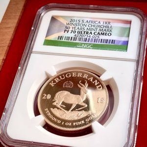 Krugerrand 2017 50th Ann. NGC First Releases PF70 UCAM