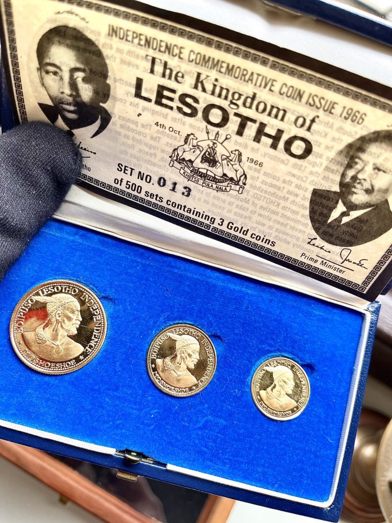 莱索托1966独立纪念套装3金币