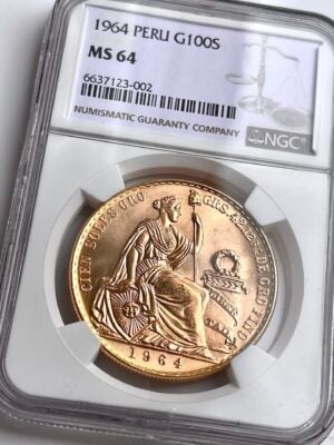 Pérou 100 Soles NGC MS64