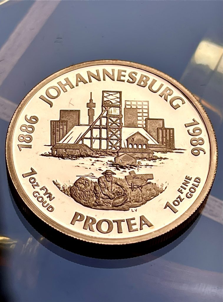 Protea 1986 Johannesburg Sud Africa 1oz Proof Gold